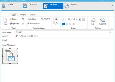 Personal-Office-Mailer - Serienmail und Newsletter - Bild einfügen