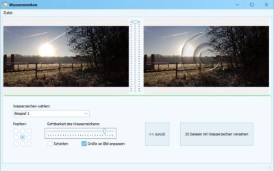 Neu: Fotos schützen mit Wasserzeichen Pro
