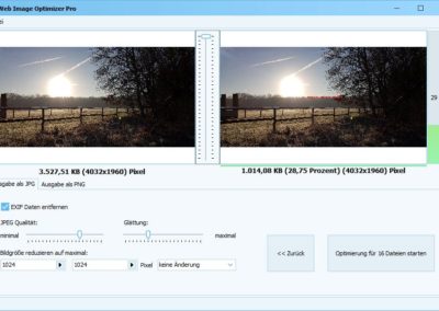 Web Image Optimizer - Einstellungen